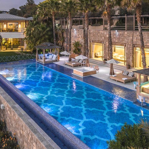 Cool off in the infinity pool