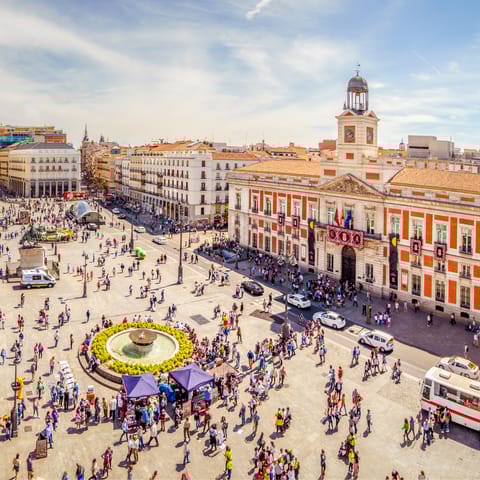 Stay in central Madrid, within walking distance of the city's sought-after sights, bars and retaurants