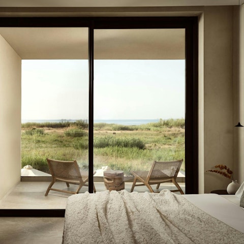 Admire the beautiful sea views from the bedroom