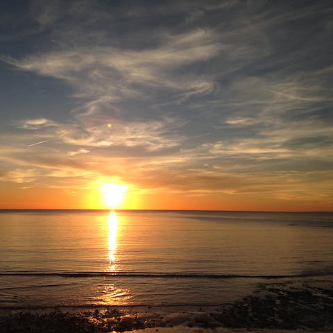 Walk to Brook beach in just five minutes from your door