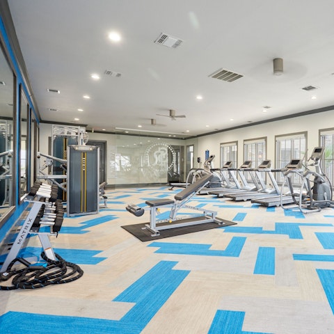 Do some jogging on the treadmill if you have energy left from exploring San Antonio