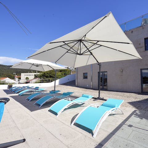 Sprawl out on the lounge chairs for an afternoon snooze