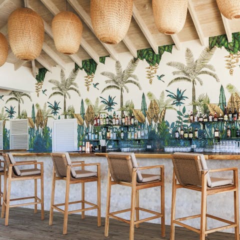 Pay a visit to the local beach club