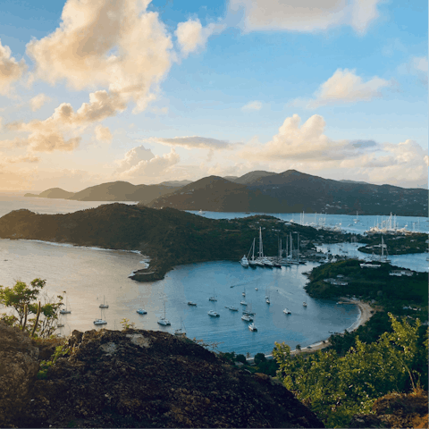 Take in Antigua's stunning natural scenery