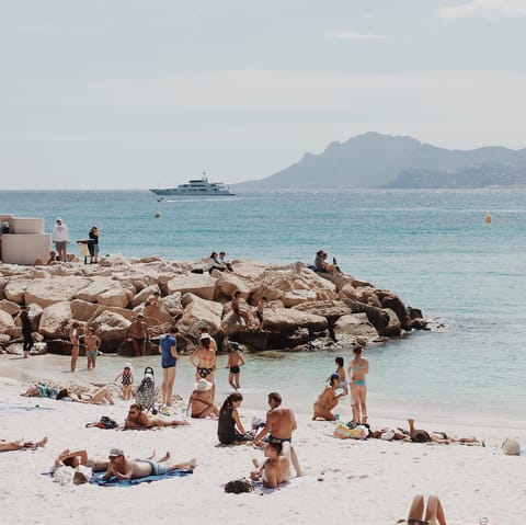 Head out and explore the coastline, just a fifteen-minute walk away