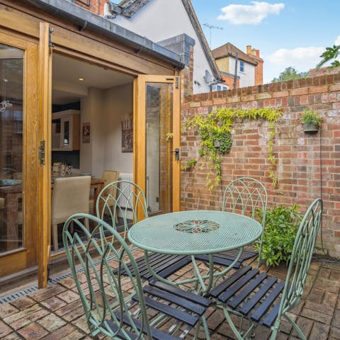 Take your morning coffee or tea onto the private terrace
