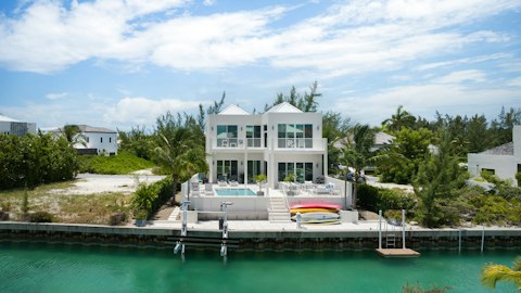 Launch kayaks straight from your private dock into turquoise water