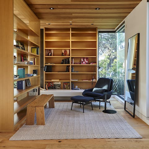 Curl up with a great book in the reading corner