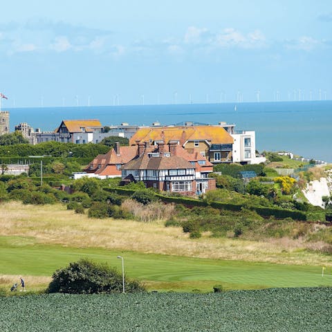 Visit nearby Broadstairs with its old town and beach