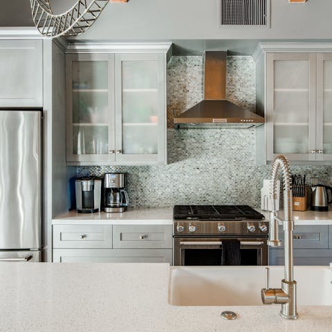 Conjure up a feast in the stylish kitchen