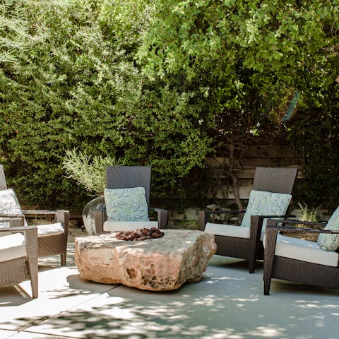Spend evenings gathered together around the fire pit