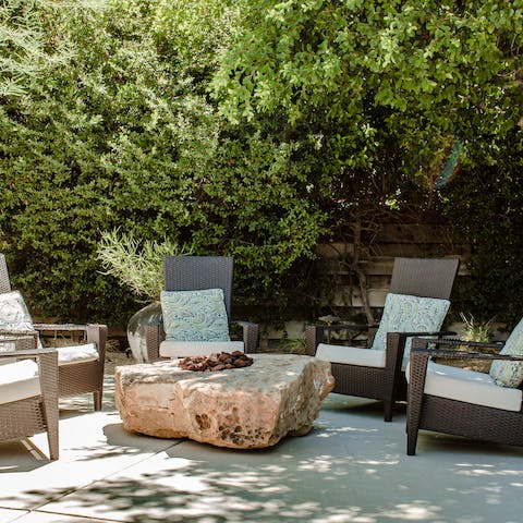 Spend evenings gathered together around the fire pit