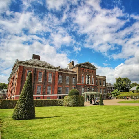 Stroll around Kensington Gardens, a short walk away