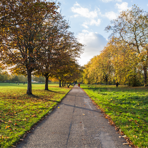 Enjoy easy access to London's largest green space – Hyde Park lies a little over five minutes north