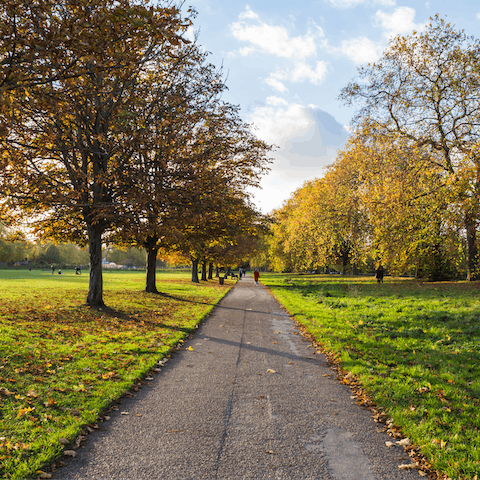 Enjoy easy access to London's largest green space – Hyde Park lies a little over five minutes north