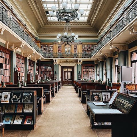 Discover the history of applied art and design at the fascinating V&A, half a mile away