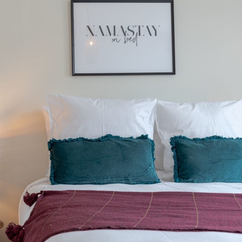 Get a good night's sleep in the cosy bedroom