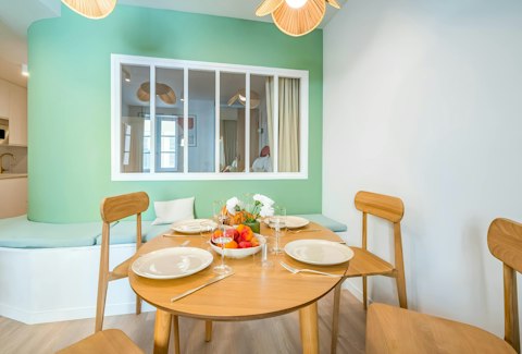 Share relaxed breakfasts together before setting out for the day