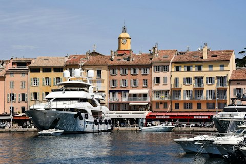 Admire Port de Saint-Tropez's legendary yachts and waterfront terraces, a twenty-minute walk