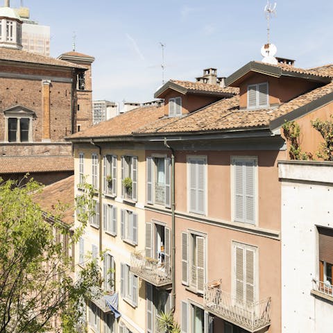 Take in the gorgeous city views from your window