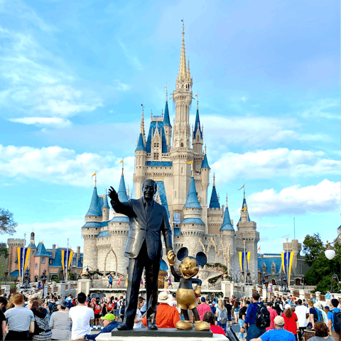Explore the magic of Disney World – a fifteen-minute drive away