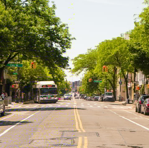 Explore your Greenpoint neighbourhood full of trendy eateries, live music venues and galleries