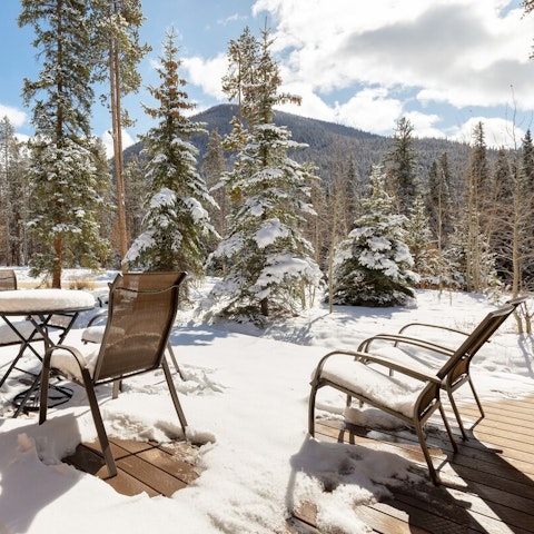 Connect with nature on your private deck