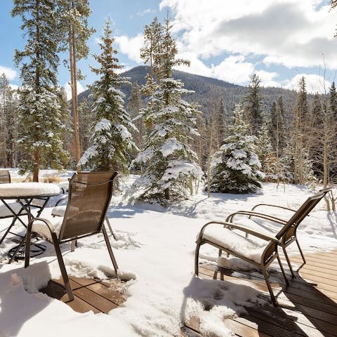 Connect with nature on your private deck