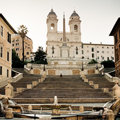 Climb the Spanish Steps as you savour Rome's history