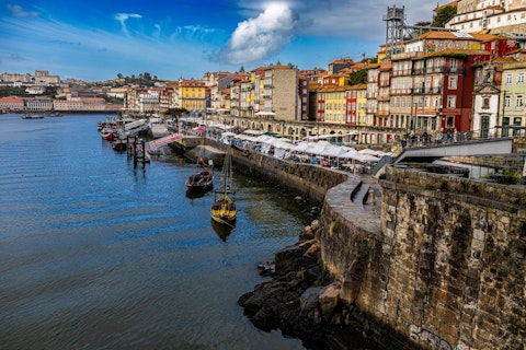 Wander Ribeira's UNESCO-listed colourful quayside, about fifteen-minutes on foot