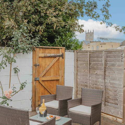 Share a glass of shandy out in the back garden on a quiet evening