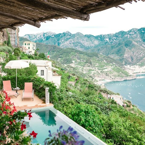 Go for a dip in the infinity pool, with the Amalfi Coast as your backdrop