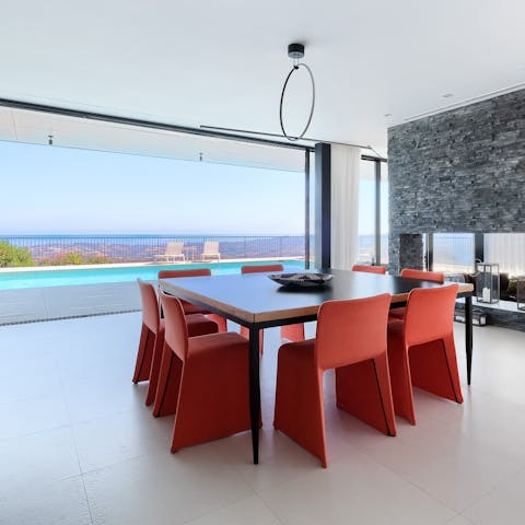 Admire the views while nibbling on home-cooked tapas