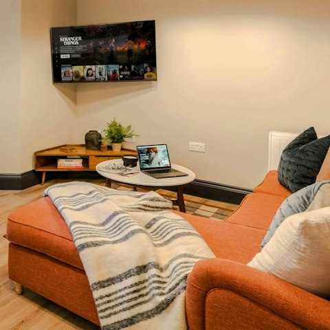 Cosy up in front of a film after a day of exploring