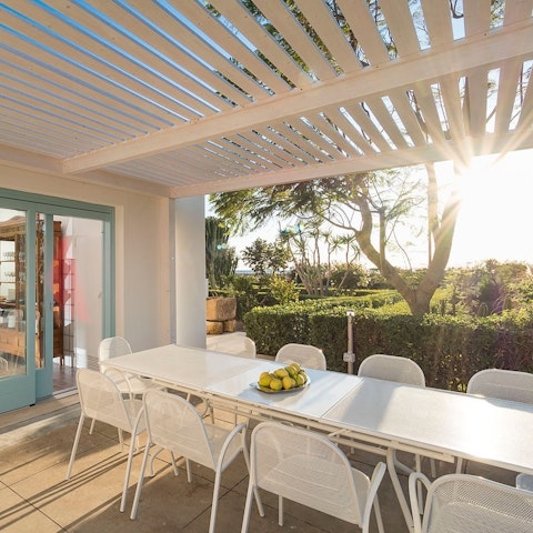 Light the barbecue and gather for sunset meals on the terrace