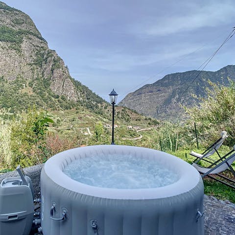 Enjoy undisturbed views from the Jacuzzi