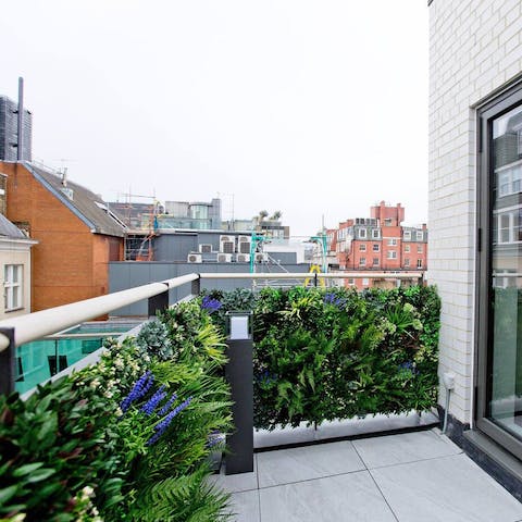 Have your morning coffee out on the balcony