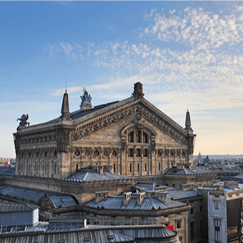 Enjoy a night at the opera with a visit to Palais Garnier, a short walk away