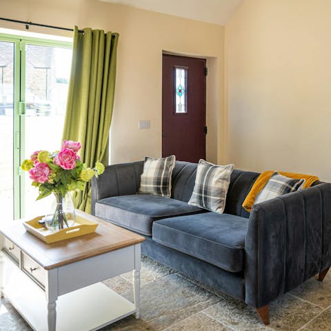 Curl up in the cosy living room with a nightcap