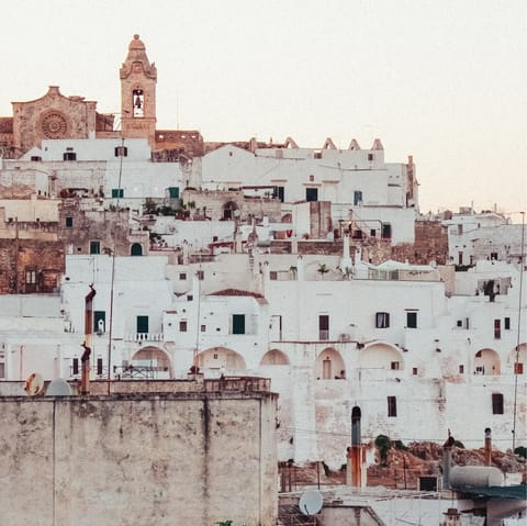 Stroll the pretty streets of Ostuni – just 5 kilometres away