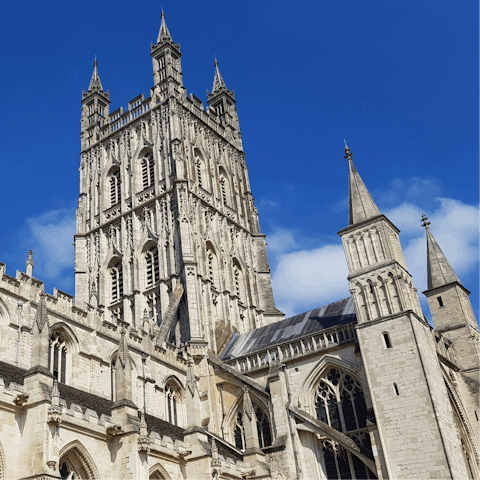 Visit historic Gloucester Cathedral – it's 8.5 miles away