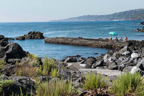 Enjoy direct access to the crystal-clear sea from the private dock