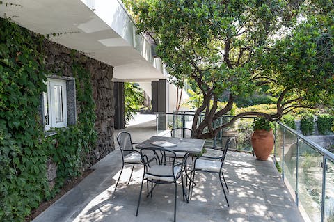 Sip your morning coffee with an alfresco breakfast on the private terrace