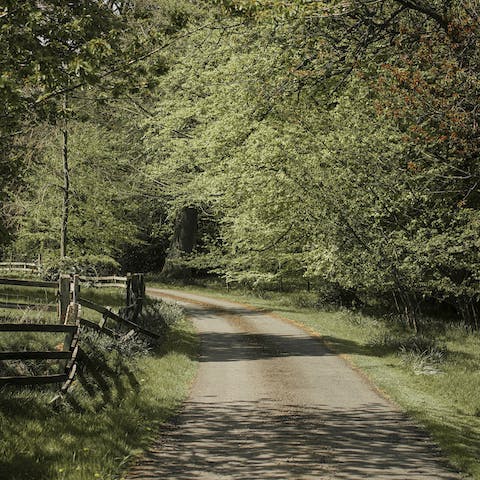 Wander around the estate's manicured gardens and extensive grounds