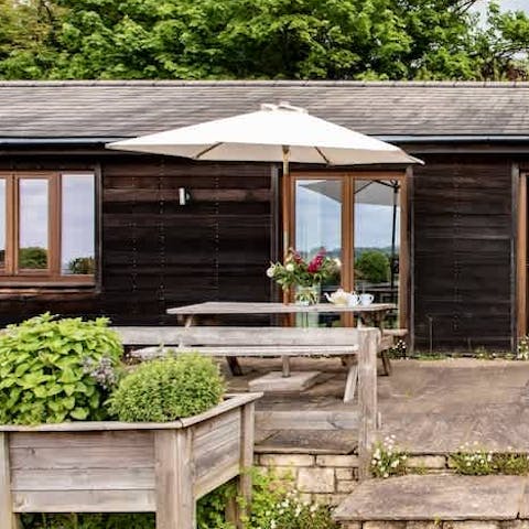 Take in the breathtaking views across Wiltshire as you sip your morning coffee