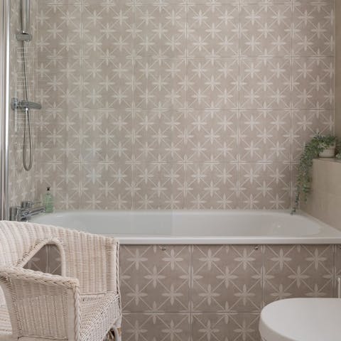 Draw yourself a hot bath to unwind after a busy day