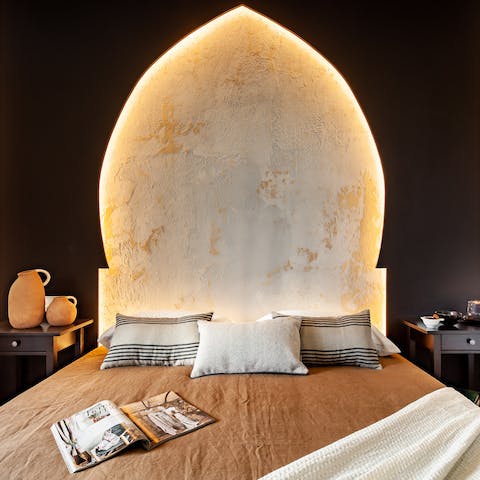 Swipe the stylish master suite for yourself and wake up in true luxury