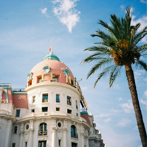 Take a day trip to Nice, half an hour away on the train