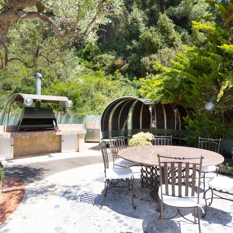 Fire up the pizza oven and set the table for some alfresco dining