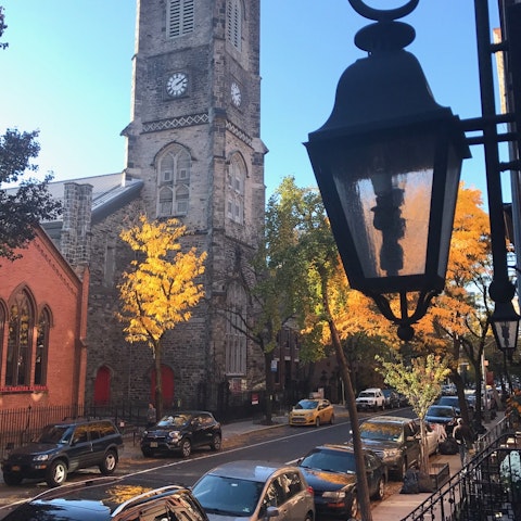 Admire the beautiful brownstones as you stroll through Chelsea
